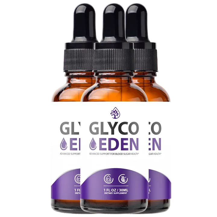 Glyco Eden blood sugar support drops, 30 mL dropper bottles